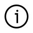 Circle with a lowercase letter “i” in the middle, Information Icon for 2N Indoor Compact