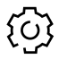 Gear with six teeth, Settings Icon for 2N Indoor Compact