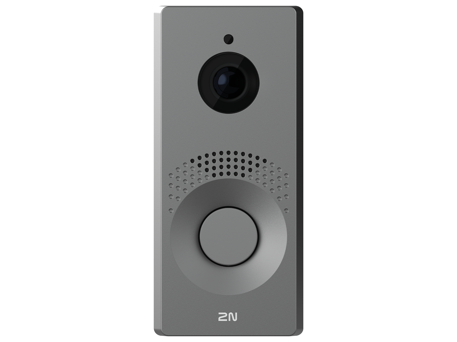 2N IP One Flush Box Front View Grey