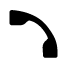 Black Telephone handset facing left, End Call Icon in 2N IP Verso