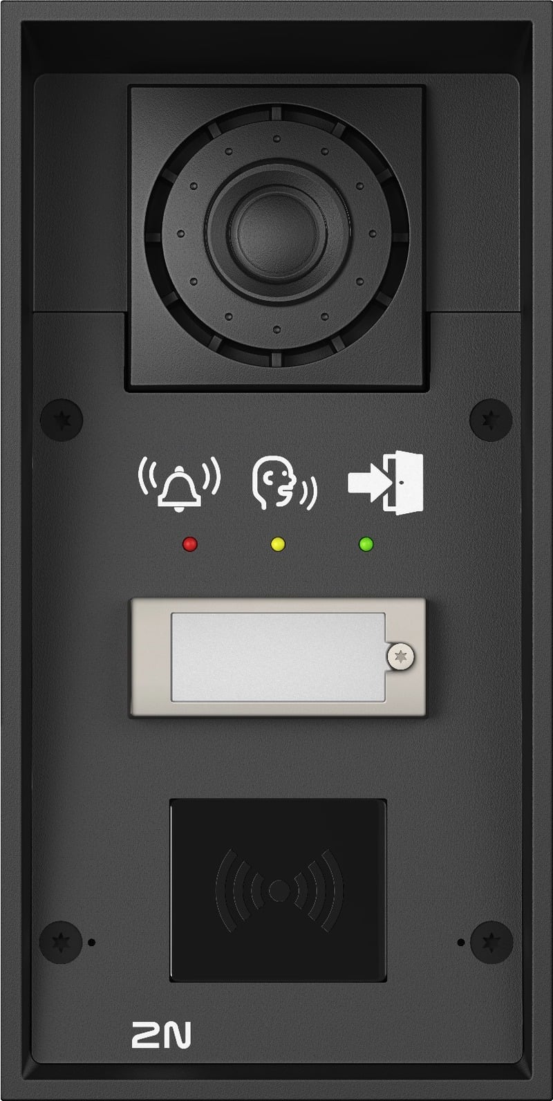 2N IP Force Intercom Main Unit with 1 Button and pictograms
