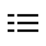 Three horizontal lines on top of each other, 2N Wi-Fi Indoor View view list icon