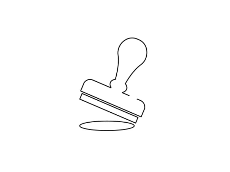 License stamp icon