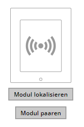 Localize and pair modules screen in PICard Commander