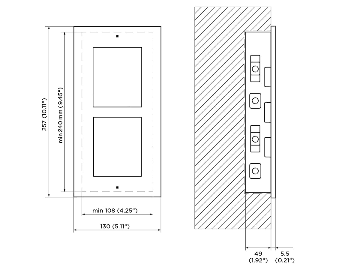 Flush Installation two Module Parameters Schema