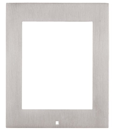 Surface-Mount Frame for Wall Installation, One Module, Silver
