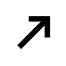 Arrow pointing diagonally up and to the right, Outgoing Call Icon for 2N Indoor Compact