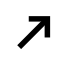 Arrow pointing diagonally up and to the right, Outgoing Call Icon for 2N Indoor Compact