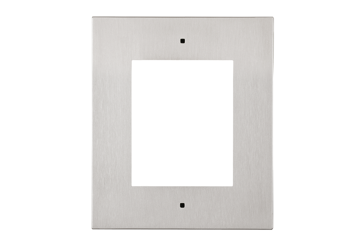 Flush-Mount Frame for Wall Installation, One Module, Silver
