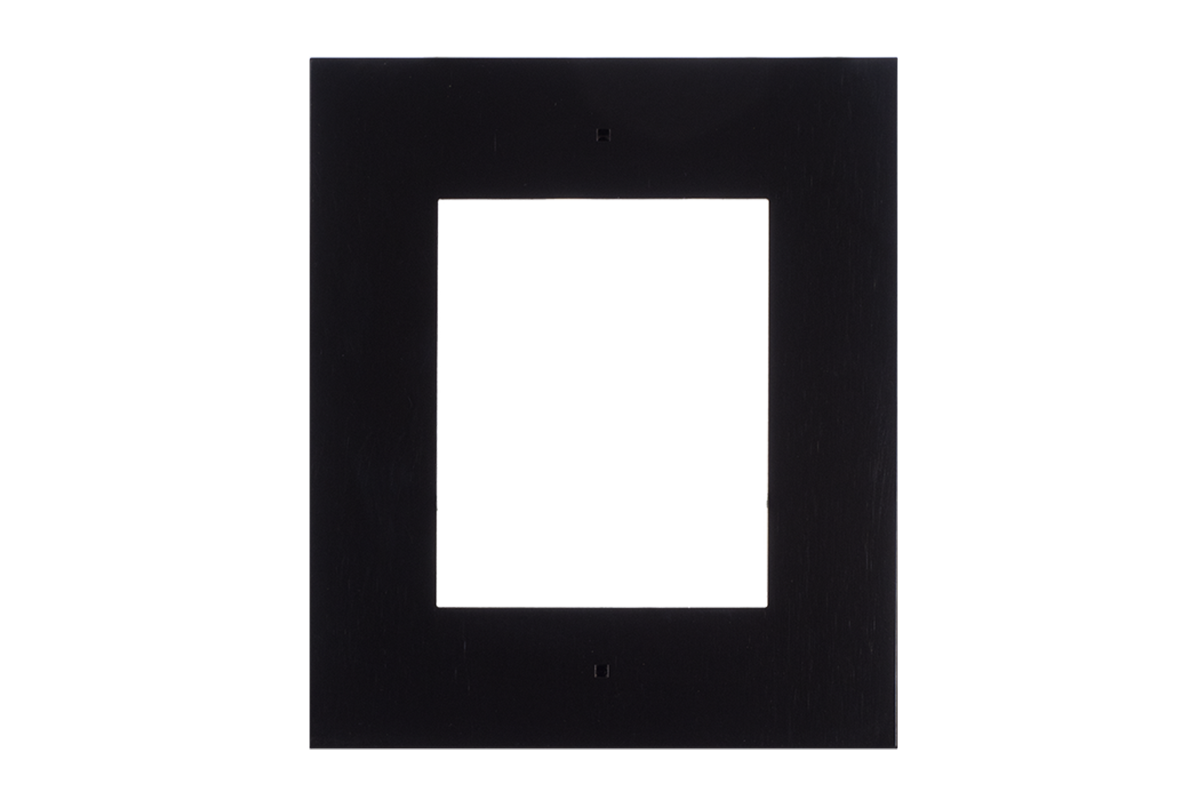 Flush-Mount Frame for Wall Installation, Single Module, Black