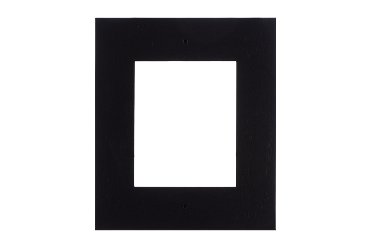 Flush-Mount Frame for Wall Installation, Single Module, Black