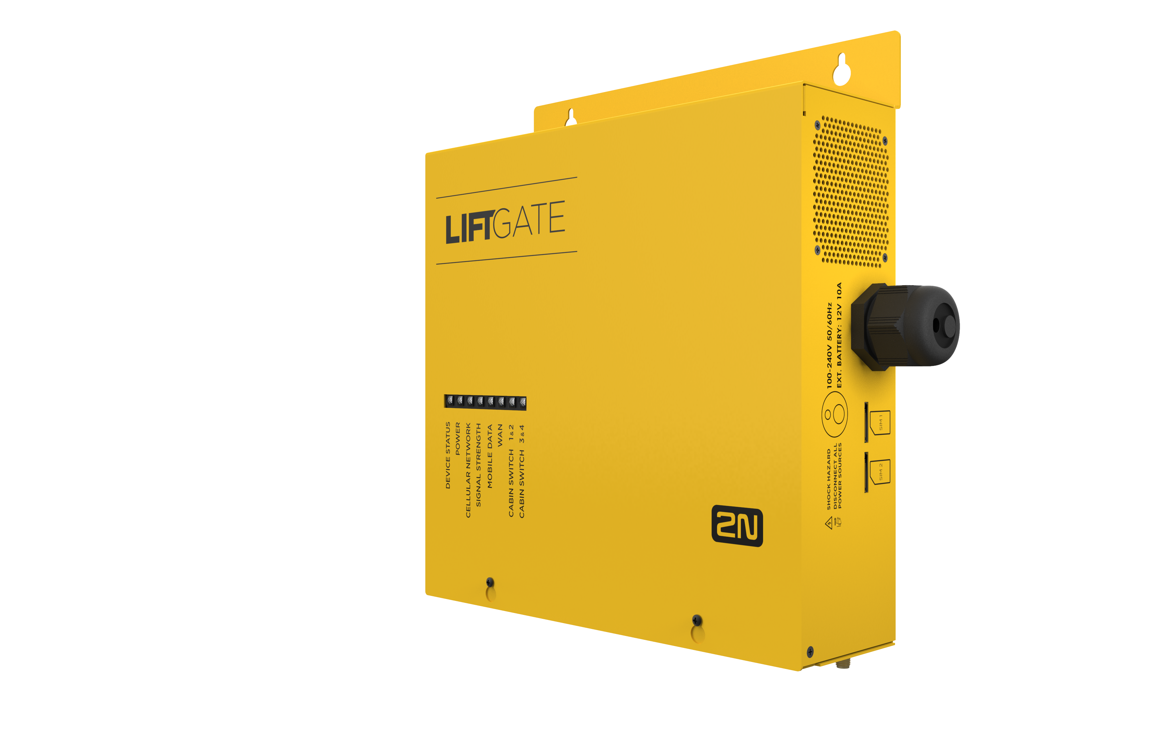 LiftGate jednotka z dolního pohledu na spodní pravý roh na stojato