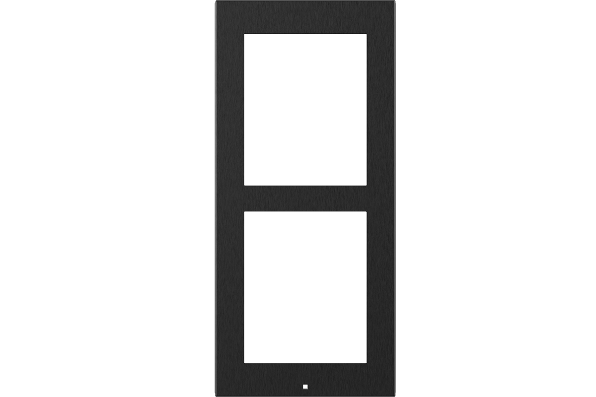 Surface-Mount Frame for Wall Installation, Double Module, Black