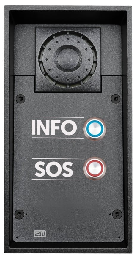 2N IP Force Intercom Main Unit with Info and SOS Buttons