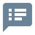Rectangle with Squares and Rectangles inside, Chat Messages Icon for 2N Elevator Center