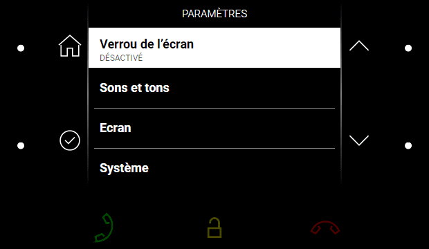 Settings Menu of 2N Indoor Compact Indoor Station