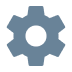Gear wheel with six notched edges, Configuration Templates Icon for 2N Elevator Center