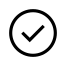 Circle with a check mark inside, Confirmation Icon for 2N Indoor Compact