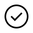 Circle with a check mark inside, Confirmation Icon for 2N Indoor Compact
