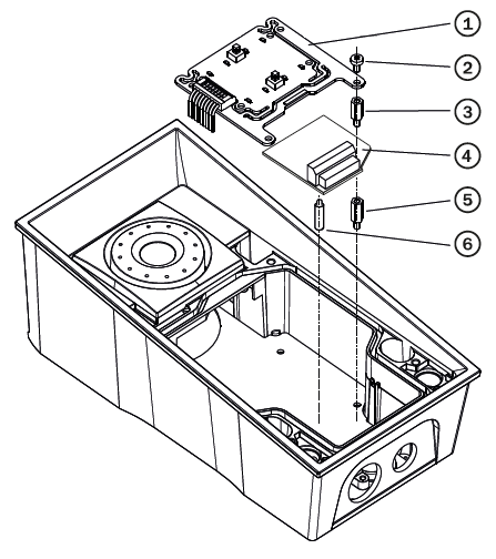 IP intercom, installation of IP Force, step 1